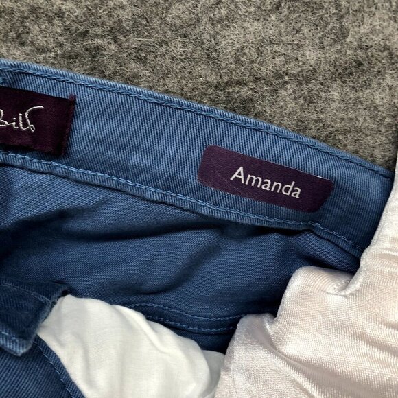 Gloria Vanderbilt Amanda Jeans Womens 22WP Short Blue Straight High Rise - Picture 9 of 11